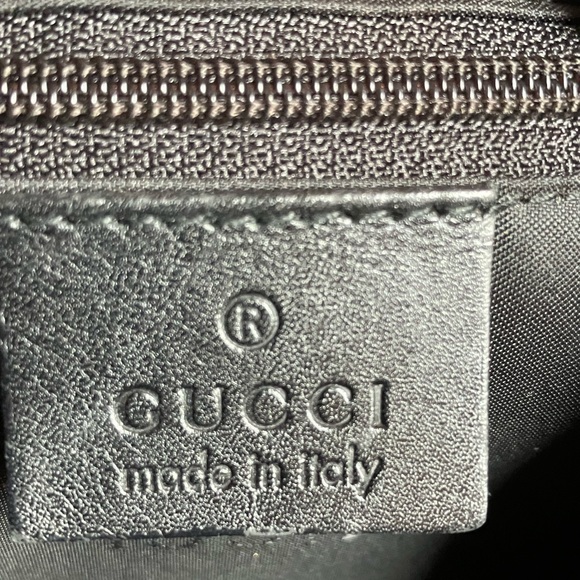 Tom Ford x Gucci Black Canvas Leather Trimmed Attache Hobo preloved one owner - Picture 11 of 16